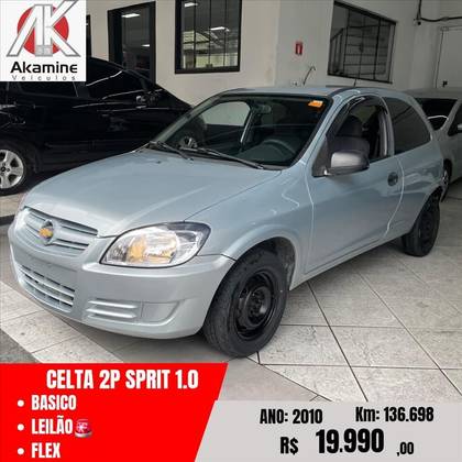 CHEVROLET CELTA 1.0 MPFI SPIRIT 8V FLEX 2P MANUAL CHEVROLET CELTA 1.0 MPFI SPIRIT 8V FLEX 2P MANUAL